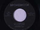 LEONARD LEE: I'm A Poor Boy 45 Soul