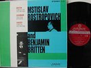 Rostropovich & Britten/Britten, Schumann & Debussy London BB ffss Stereo CS 6237