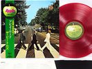 BEATLES abbey road JAPAN orig '69 RED VINYL LP w/OBI RARE