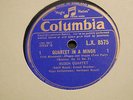 Busch Quartet - Brahms: String Quartet in A-minor COLUMBIA 4x78rpm UK