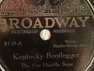 FRUIT JAR GUZZLERS BROADWAY 8139 COUNTRY 78 RPM RECORD G+