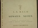 RARISSIME LP  JS BACH  SUITES POUR VIOLON JEAN CHAMPEIL VEGA