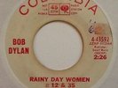 BOB DYLAN RAINY DAY WOMEN #12 & 35 COLUMBIA RED WAX 45 PROMO MONO RARE 4-43592