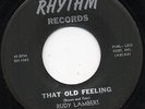 Rudy Lambert/Gp-That Old Feeling-Rhythm Doo Wop 45 