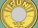 RHYTHM ROCKERS (Hardrock Gunter) Juke Box, Help Me Find 45rpm Sun 1956