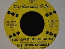 HEAR IT RARE SOUL The Internationals D'ar 105 Too Sweet To Be Lonely