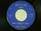 Robert Brown 45 HOP STOMP & JUMP / LONESOME JUNGLE  Ricare VG Detroit blues