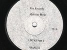 v. rare FAB label blank FAB 251- LOCKS - Francis (actually The Gladiators) /vers