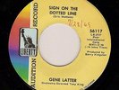 Northern Soul Mod 45 GENE LATTER Sign on the dotted line/I love you LIBERTY Hear