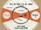 JOYCE BOND**TELL ME  WHAT IT'S ALL ABOUT**MOD**SOUL**DANCER**LISTEN TO IT