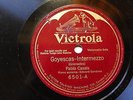 PABLO CASALS Victrola 6501 CELLO 78 GRANADOS Goyescas / BACH Adaggio EX