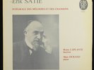 Erik Satie Complete Songs and Chansons LP Laplante Durand Melodies Calliope 1884