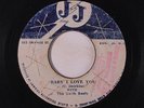 CARL DAWKINS & CARIB BEATS: Baby I Love You / Hard Time 45 (Jamaica, etchings o