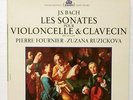 PIERRE FOURNIER, RUZICKOVA - JS BACH cello & harpsichord sonatas ERATO LP EX++
