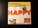 Pharrell Williams HAPPY Despicable Me 2 YELLOW VINYL Ltd Ed PROMO 7 RARE Limited