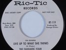 Northern Soul 45 THE FANTASTIC FOUR Live . . . She Thinks RIC-TIC HEAR