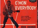 C'MON EVERYBODY=45= ROCK N ROLL=EDDIE COCHRAN=EP=ROCKABILLY= LONDON=P/S= 7