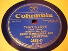 JAZZ ENRIC MADRIGUERA ORCH That's Love COLUMBIA BLUE 2888 E-