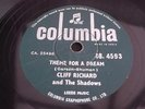 CLIFF RICHARD THEME FOR A DREAM RARE 78 RPM RECORD COLUMBIA DB.4593