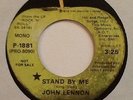 JOHN LENNON STAND BY ME THE BEATLES APPLE 45 PROMO RARE MONO P-1881 NEAR MINT