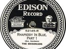 78 rpm Edison Diamond Disc Record 52145 [18009-B/18010-B]. RHAPSODY IN BLUE