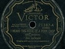 JIM JACKSON Heard The Voice OF Pork Chop PREWAR COUNTRY BLUES 78 on VICTOR 21387