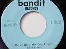 THE ARROWS-BRING BACK THE ONE I LOVE /WE HAVE LOVE-NORTHERN 45 on BANDIT  NM