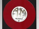 SEX PISTOLS God Save The Queen/No Feeling - RARE Red Vinyl 7