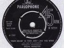 Deena Webster - Free like the wind/ Queen Merka and me (Parlophone UK 1968)