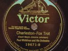 78 Jazz PAUL WHITEMAN Charleston / Honey I'm In Love With You 1925 Victor 19671