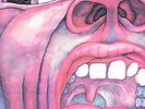 KING CRIMSON LP:IN THE COURT OF THE CRIMSON KING,PALM TREE LABEL;EXCELLENT