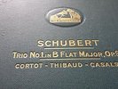 SCHUBERT TRIO NO1 IN B FLAT MAJOR OP 99 CORTOT, THIBAUD & CASALS HMV DB947-50