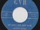 RARE BLACK GOSPEL R&B 45 - SYLVESTER WILLIAMS / ROOSEVELT WINBUSH - GVR - LISTEN