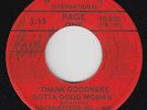 Funk Soul 45 - Page One - Thank Goodness Gotta Good Woman - Norfolk Int'l - VG+