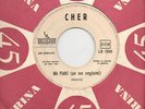 CHER in ITALIANO raro disco 45 ITALY promo JUKE BOX Ma piano SANREMO 1967 Meccia