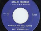 AQUANAUTS - RUMBLE ON THE DOCKS - COOL INSTRUMENTAL SAFARI 45 HEAR IT LISTEN