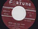EDDIE JACKSON Rock And Roll Baby 45 on Fortune Detroit Rockabilly HEAR
