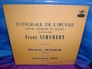 MICHAEL AUCLAIR SCHUBERT SONATA FOR VIOLIN AND PIANO VOL.1 ERATO STE 50136 1st