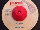 Outsider R&B Popcorn 45 ABNER JAY My Mule PEACOCK VG/VG+ His First PROMO