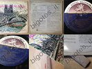LINE RENAUD Sous le ciel de paris JAPAN Angel PV-1001 promo stamp chanson 50's