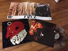 Fuzz S/T Ty Segall Deluxe Foil Embossed Velvet Jacket Clear w/Black Dots Vinyl