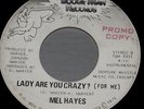 rare MEL HAYES LADY ARE YOU CRAZY 1975 private NORTHERN SOUL funk BOOGIE MAN WLP