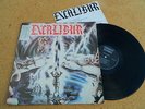 EXCALIBUR - CONQUEST QUEST 5 PRIVATE 1985 NWOBHM w PROMO PRESS RELEASE -Vg++/Vg