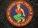ORIGINAL WIGAN CASINO ALLNIGHTER PATCH-PUT YOUR FEET WHERE YOUR SOUL IS-NR EX