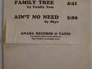 FAMILY TREE / SKYE family tree / aint no need 12