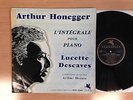 LUCETTE DESCAVES Honegger Piano Works FRENCH LP VERSAILLES MEDX 12004
