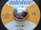 GARAGE PUNK Les Items FOXY LADY Teledisc 45 rare Hendrix cover MOD fuzz blaster