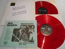 jimi hendrix  maui hawaii & broadcasts  two albums cheap red vinyls  tmoq rare