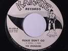 SPLENDORS: Please Don't Go / Blue Alley 45 (dj) rare Rock & Pop