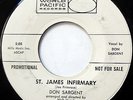 DON SARGENT 45 St James Infirmary / Gypsy Boots PROMO Rockabilly 1959 w1926